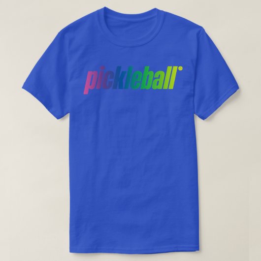 Pickleball Retro Rainbow Fade T-shirt (Design voorkant)