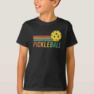 Pickleball Retro Sunset Sport Game Pickle Ball Fan T-shirt