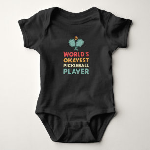 Pickleball Retro World's Okayest Pickleball Player Romper