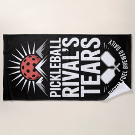 Pickleball Rival's Tears Grappig Graphic Strandlaken
