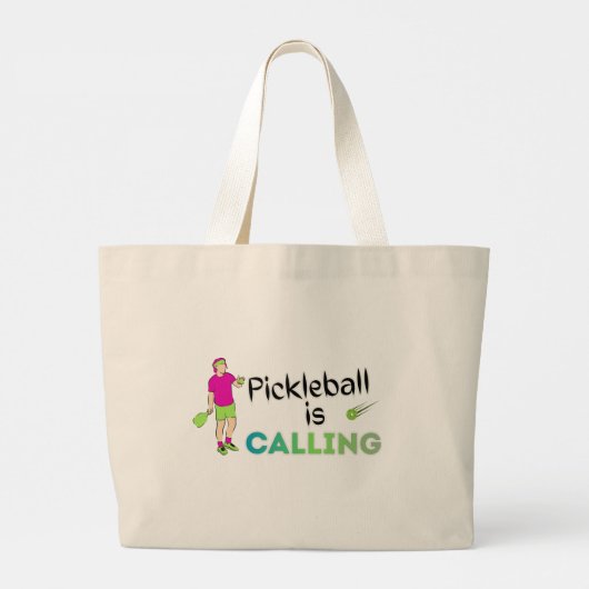Pickleball Roept Tote Tas (Achterkant)