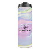 Pickleball roept Typography Thermische Tumbler Thermosbeker (Voorkant)