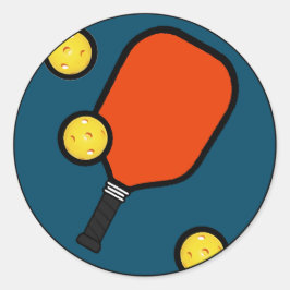 Pickleball Ronde Sticker