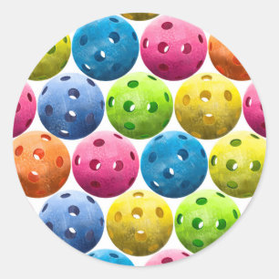 Pickleball Ronde Sticker