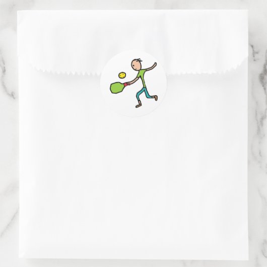 Pickleball Ronde Sticker (Tas)