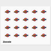 Pickleball ronde stickers (Vel)