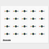 Pickleball ronde stickers (Vel)