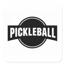 Pickleball ronde stickers
