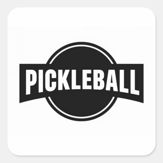 Pickleball ronde stickers (Voorkant)