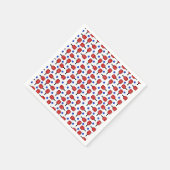 Pickleball Rood Wit Blauw Paddles en PickleBalls Servet (Hoek)