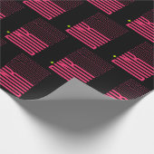 Pickleball roze dink patroon inpakpapier (Hoek)