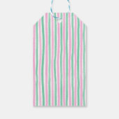 Pickleball roze en groene verjaardagsfeestje gunst cadeaulabel (Achterkant)