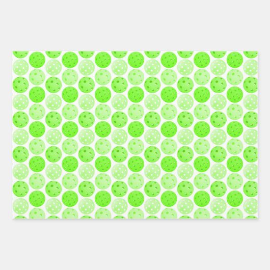 Pickleball Roze Groen Wit Pickleball Party Inpakpapier Vel (Voorkant 2)