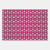 Pickleball Roze Wit Groen Zwart Pickleball Party Inpakpapier Vel (Voorkant 2)