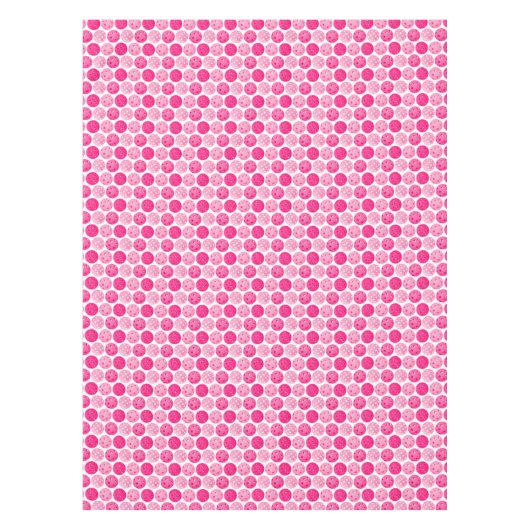 Pickleball Roze & Wit Pickleball Home Decor Tafelkleed (Voorkant)