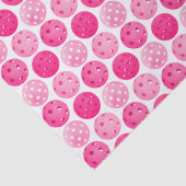 Pickleball Roze & Wit Pickleball Party Tissuepapier (Detail)
