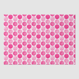 Pickleball Roze & Wit Pickleball Party Tissuepapier