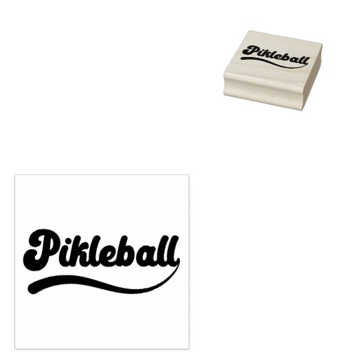 Pickleball Rubberstempel (Gestempeld)