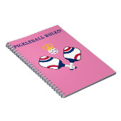 PICKLEBALL RULES-Pickleball Paddles & Ball Funny Notitieboek (Rechterzijde)