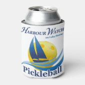 Pickleball & Sailboat Combo T-shirt - Personeel Blikjeskoeler (Blikje Voorkant)
