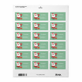 Pickleball 🎅 Santa address of return Etiket (Full Sheet)