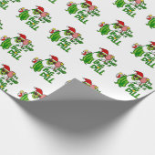 Pickleball Santa Big Dill Cadeaupapier (Hoek)