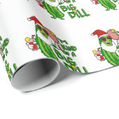 Pickleball Santa Big Dill Cadeaupapier (Rol Hoek)