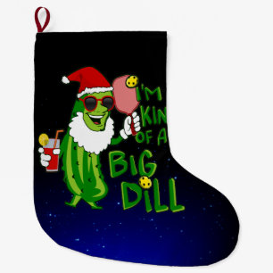 Pickleball Santa Big Dill Grote Kerstsok