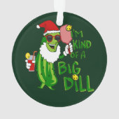 Pickleball Santa Big Dill Ornament (achterkant)