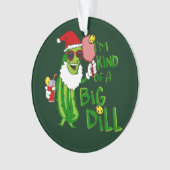 Pickleball Santa Big Dill Ornament (voorkant)