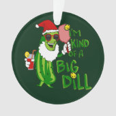 Pickleball Santa Big Dill Ornament (voorkant)