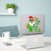 Pickleball Santa Big Dill Sticker (Laptop op bureau)