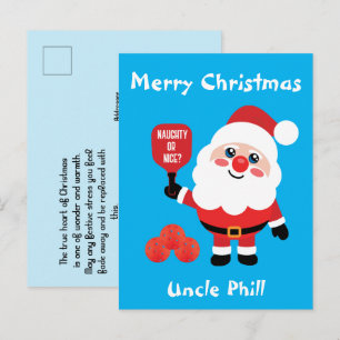 Pickleball 🎅 Santa Briefkaart