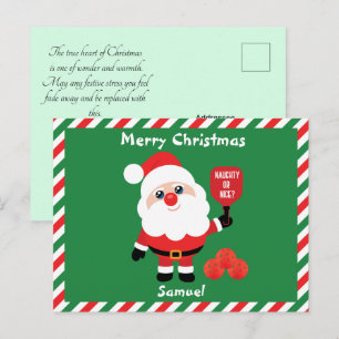 Pickleball 🎅 Santa Briefkaart