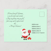 Pickleball 🎅 Santa Briefkaart (Achterkant)