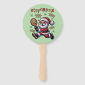 Pickleball Santa Claus Christmas Handwaaier (Achterkant)