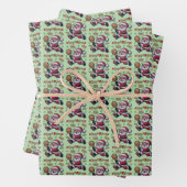 Pickleball Santa Claus Christmas Inpakpapier Vel (In situ)