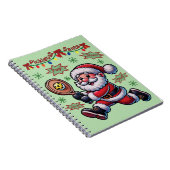 Pickleball Santa Claus Christmas Notitieboek (Rechterzijde)