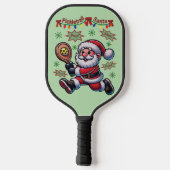 Pickleball Santa Claus Christmas Pickleball Paddle (Achterkant)