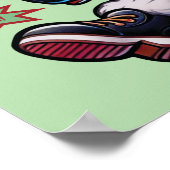 Pickleball Santa Claus Christmas Poster (Hoek)