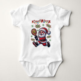 Pickleball Santa Claus Christmas Romper