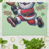 Pickleball Santa Claus Christmas Theedoek (Gevouwen)
