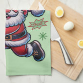 Pickleball Santa Claus Christmas Theedoek (Quarter Fold)