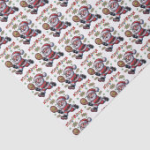 Pickleball Santa Claus Christmas Tissuepapier (Detail)