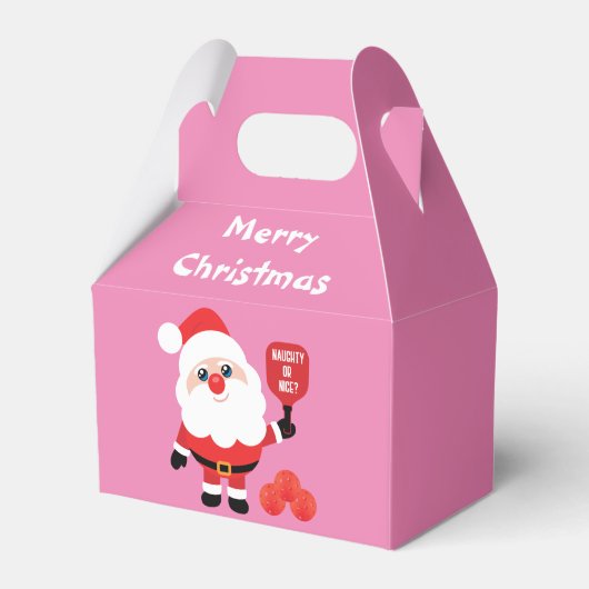 Pickleball 🎅 Santa Gable Favor Box Bedankdoosjes (Voorkant Zijde)