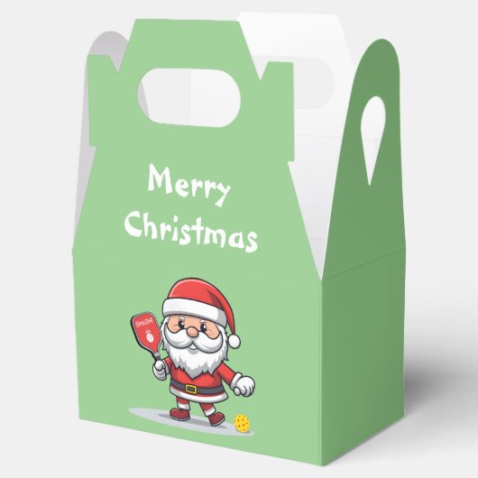 Pickleball 🎅 Santa Gable Favor Box Bedankdoosjes (Geopend)
