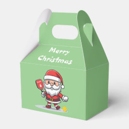 Pickleball 🎅 Santa Gable Favor Box Bedankdoosjes