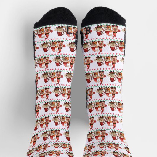 Pickleball Santa Gnomes Funny Retro Kerstmis Sokken (Top)