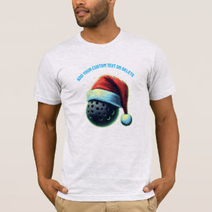 Pickleball Santa Hoed Kerstmis Pickleball Gift T-shirt