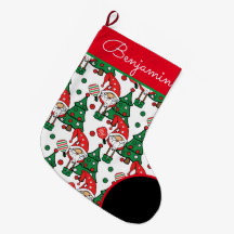 Pickleball 🎅 Santa Large Kerstmis Stocking